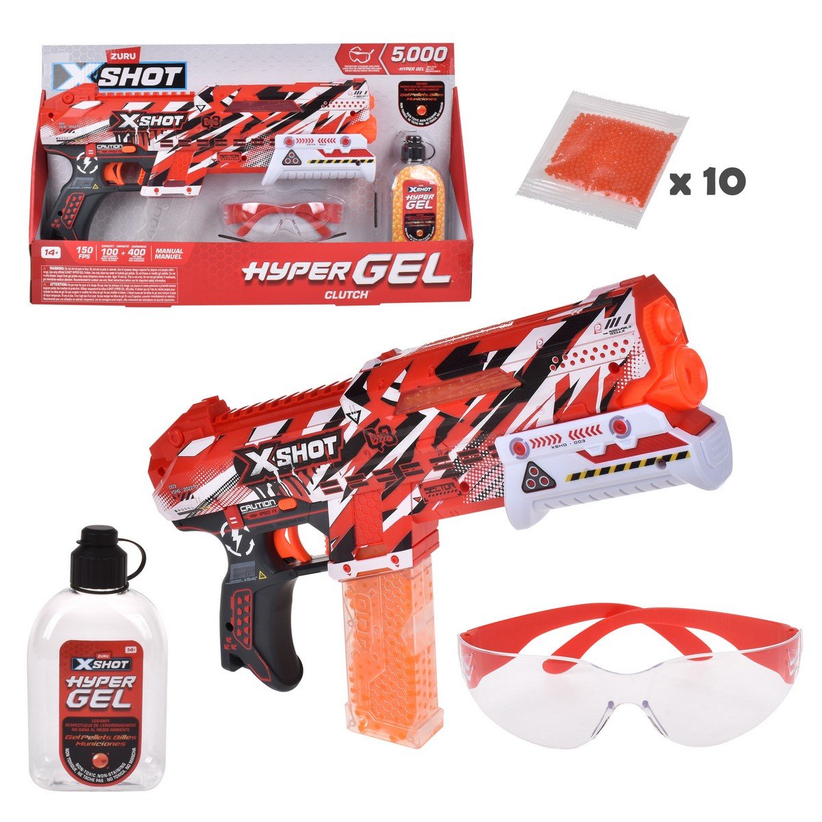 Lanzador De Bolitas De Gel X-Shot Small Blaster Hidrogel Con 5000 Bolitas Categoría: Lanzadores dardos - agua y más Tipo producto: Armas y artilugios de juguete